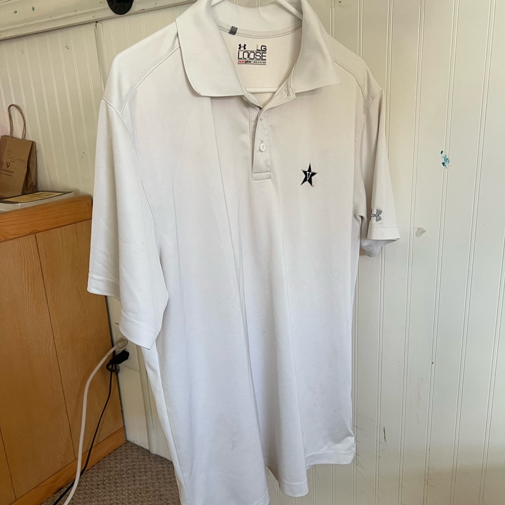 UNDER ARMOUR POLO SHIRT LARGE VANDERBILT